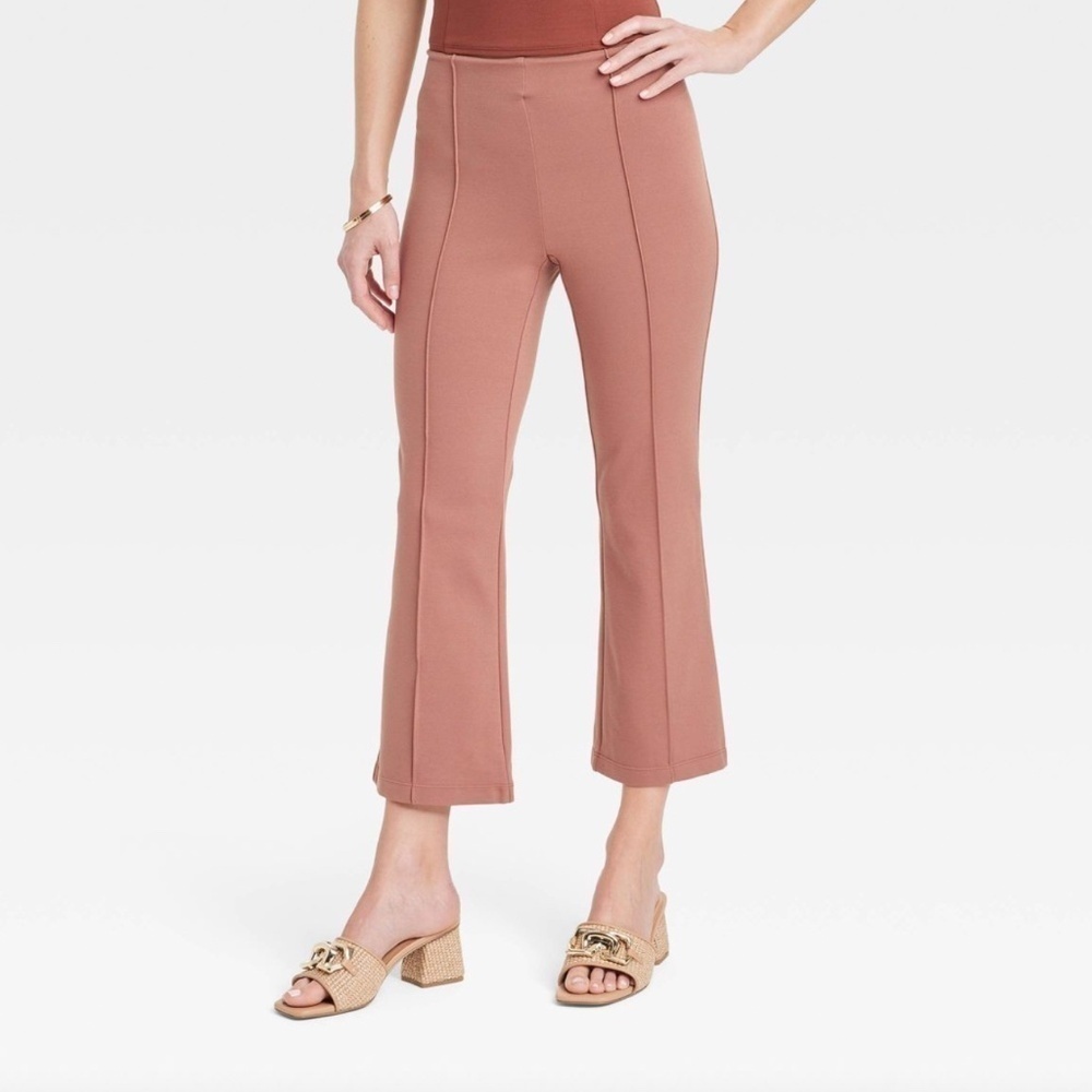 A new day High-Rise Slim Fit Cropped Kick Flare Pull-On Pants (XL)